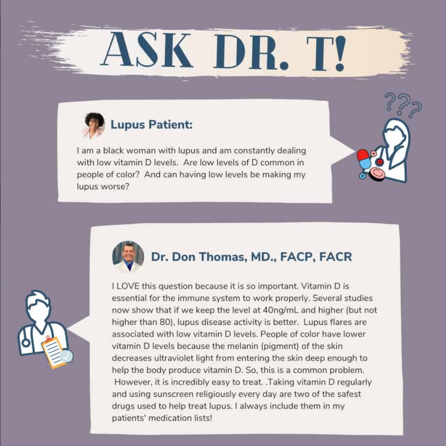 Low vitamin D levels can make lupus worse